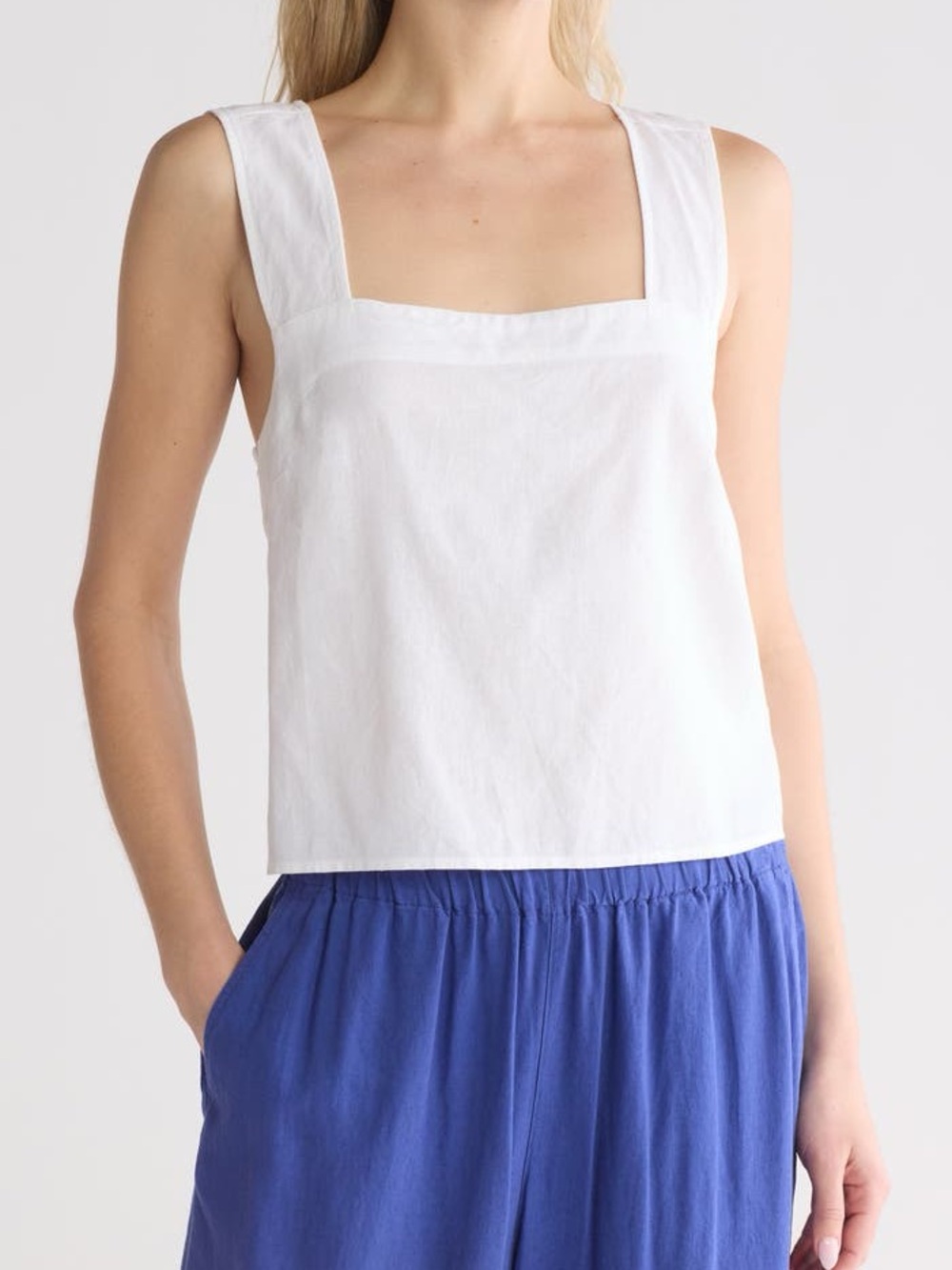 Madewell Irene Linen Blend Top Size 12